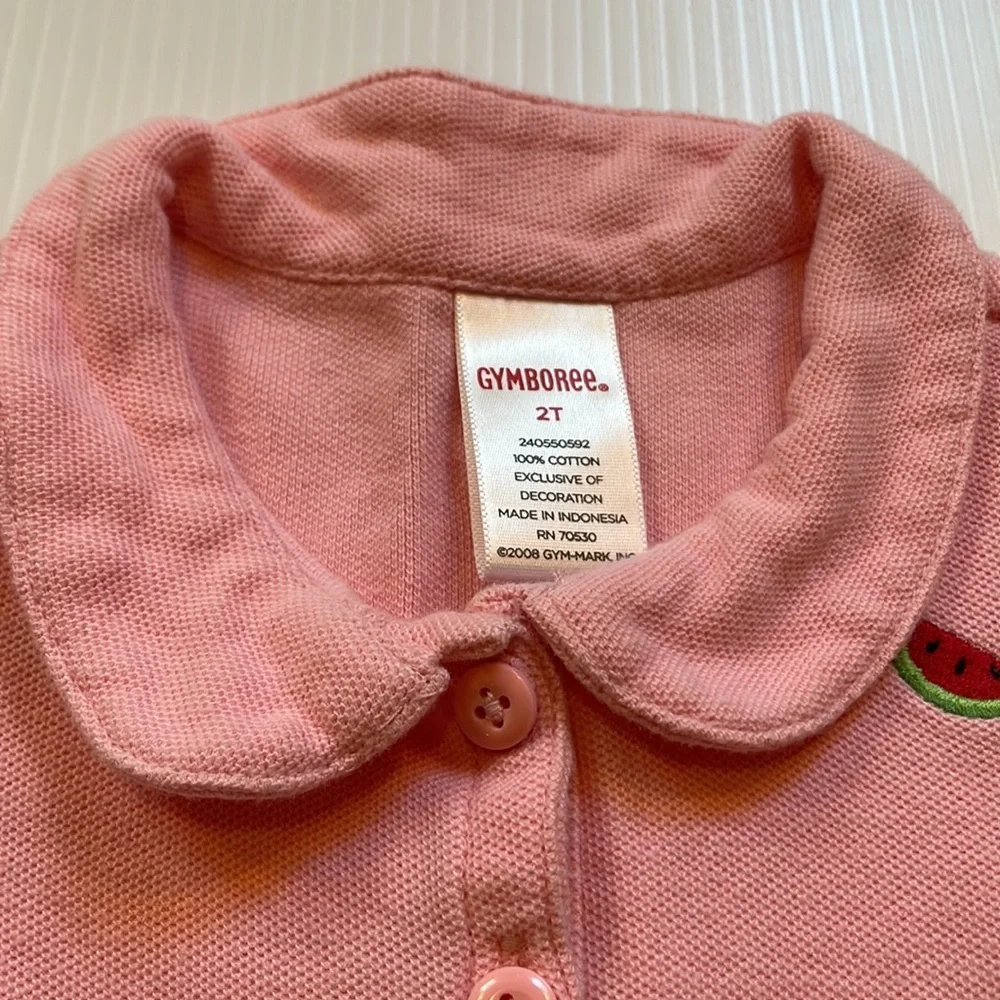 Gymboree pink dress with red 🍉 watermelons.  Size 2T